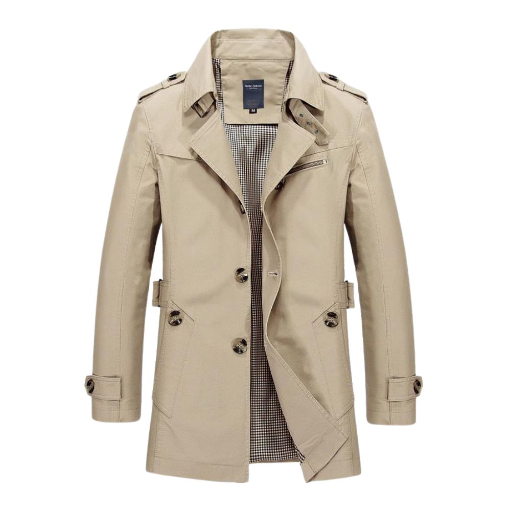 Manteau Homme Imperméable Élégant Trench-Coat Classique – Isabelle