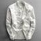 Chemise moderne slim fit avec col montant et manches longues