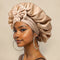 Luxueux bonnet de nuit en soie - protection et confort pour vos cheveux pendant la nuit