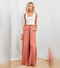 Jamie - Pantalon taille haute à jambes larges en vrac