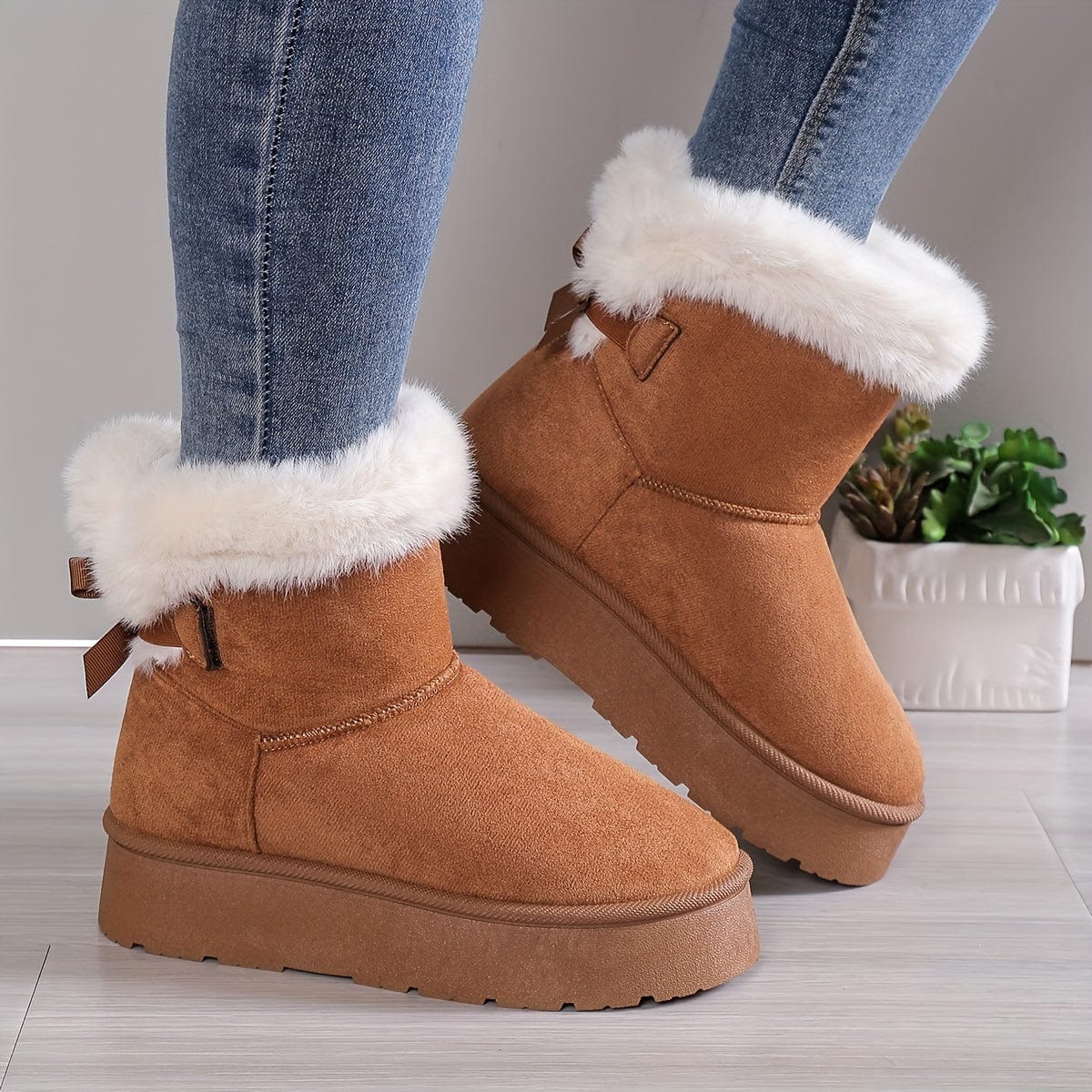 Bottines En Peluche Confortables & Chaudes