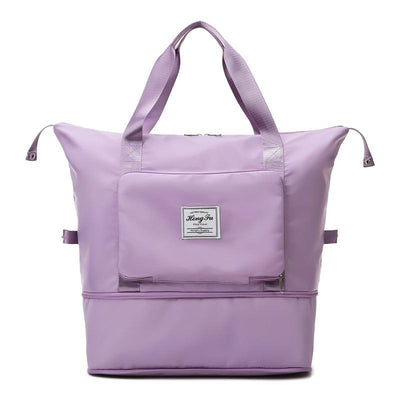 Sac à dos violet élégant avec poche avant zippée, poignées robustes, design moderne. Idéal pour le voyage, l'école, le travail. Accessoire tendance.