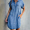 Camilla | Robe chemise en jean élégante pour femme