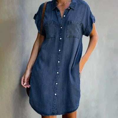Camilla | Robe chemise en jean élégante pour femme
