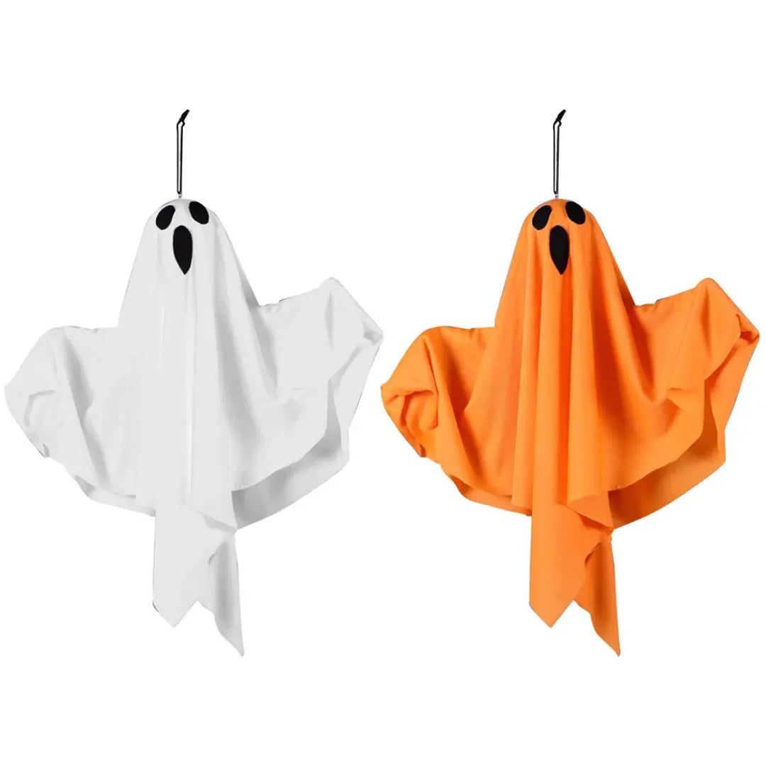 Halloween Fantôme Blanc Lumineux - Décoration suspendue à LED avec lumières féeriques