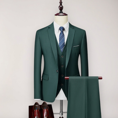 Costume trois pièces pour hommes - Blazer, gilet et pantalon de coupe ajustée pour les occasions formelles