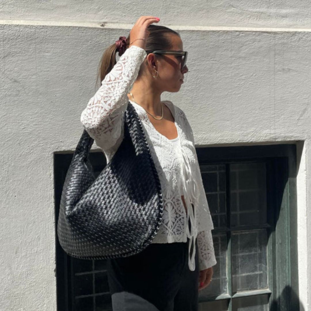Grand sac de luxe tressé