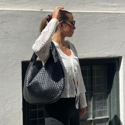 Grand sac de luxe tressé