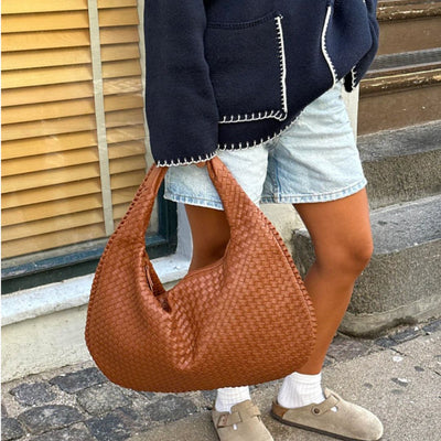 Grand sac de luxe tressé