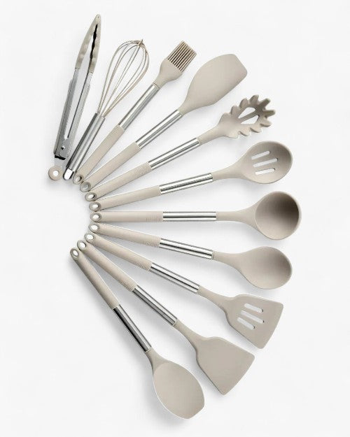 Set d'ustensiles en silicone - Nordeka - Outils de cuisine - Ustensiles de cuisine résistants à la chaleur