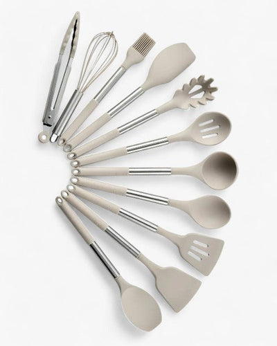 Set d'ustensiles en silicone - Nordeka - Outils de cuisine - Ustensiles de cuisine résistants à la chaleur