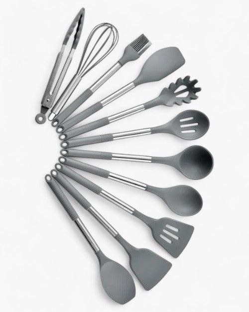 Set d'ustensiles en silicone - Nordeka - Outils de cuisine - Ustensiles de cuisine résistants à la chaleur