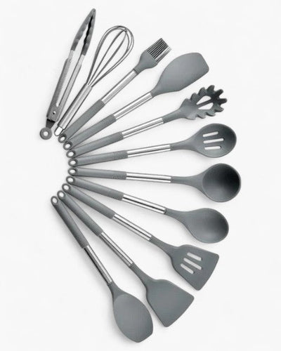 Set d'ustensiles en silicone - Nordeka - Outils de cuisine - Ustensiles de cuisine résistants à la chaleur