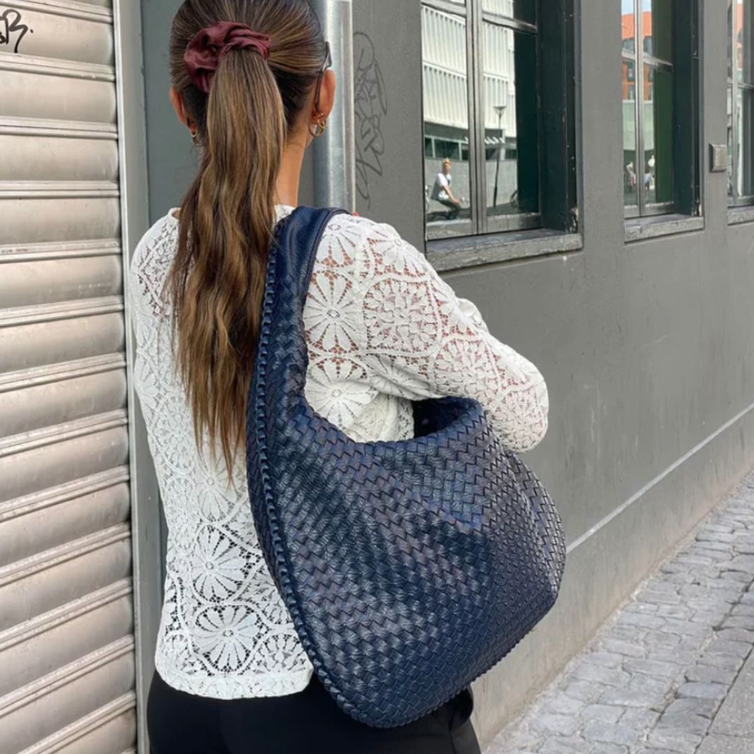 Grand sac de luxe tressé