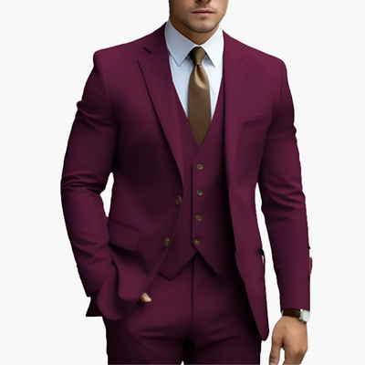 Elegantní pánský oblek se sakem, vestou a kalhotami