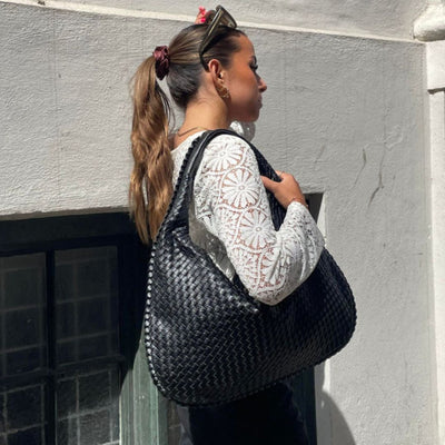Grand sac de luxe tressé