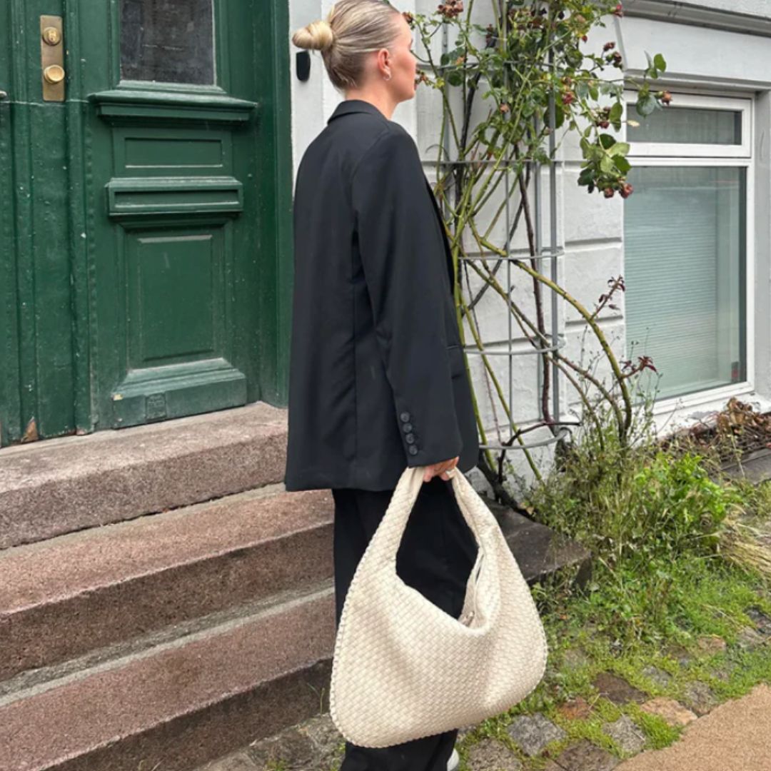 Grand sac de luxe tressé