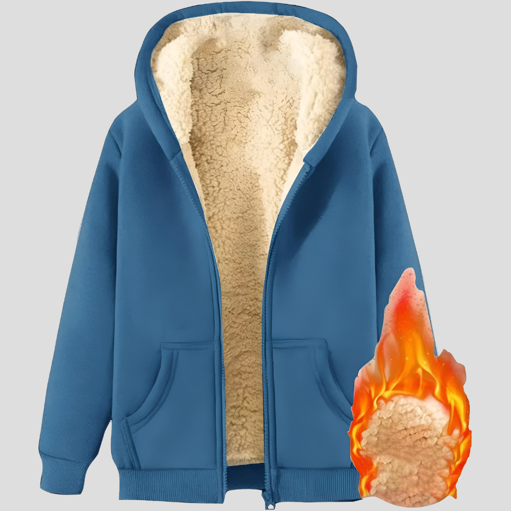 Manteau d'hiver à capuche pour hommes, doublé en polaire