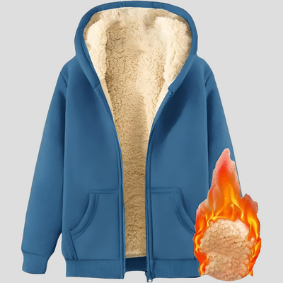 Manteau d'hiver à capuche pour hommes, doublé en polaire