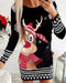 Body de Noël automne-hiver avec imprimé animalier