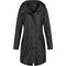 Impermeable largo de invierno para mujer