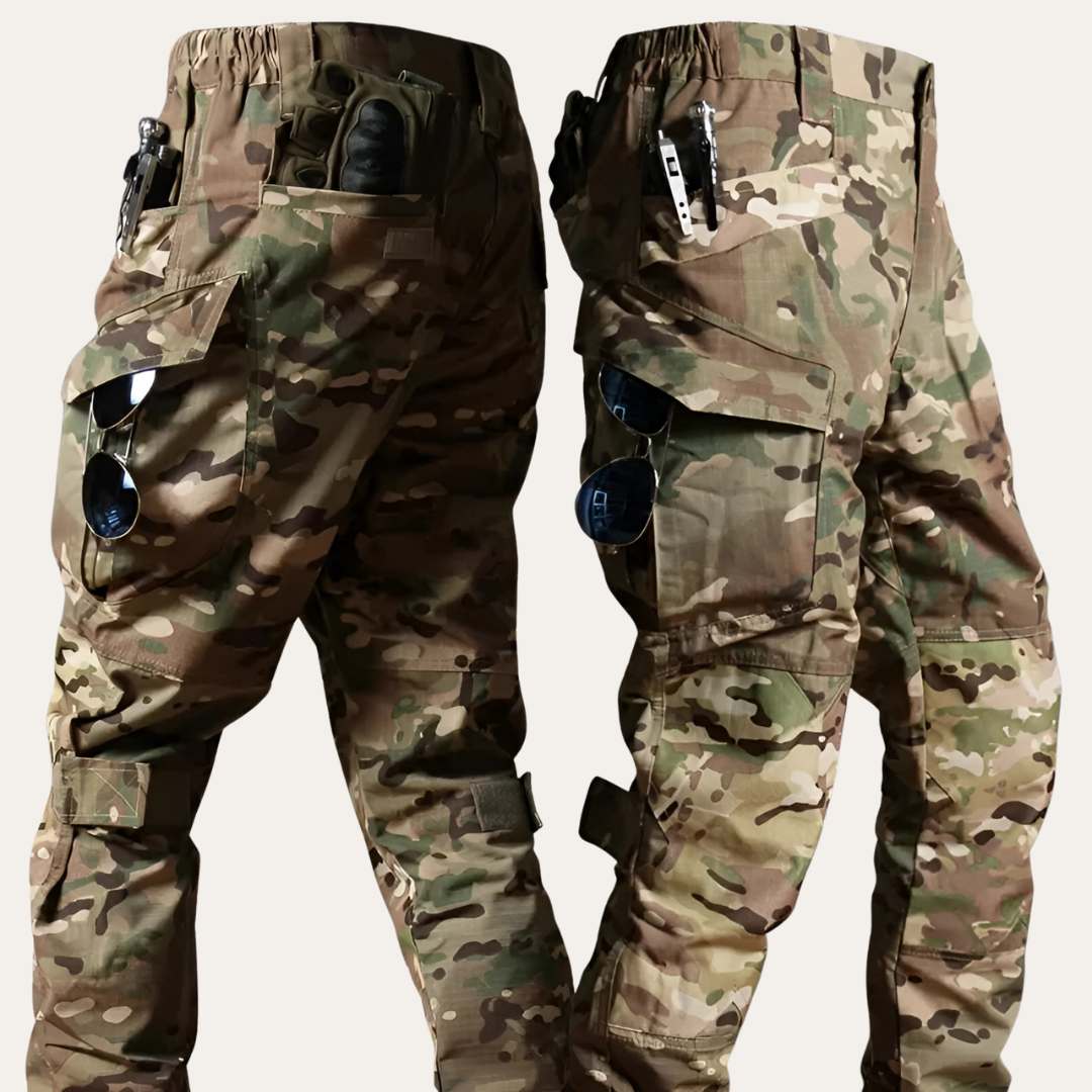 Pánská taktická výstroj s vícebarevným maskovacím designem