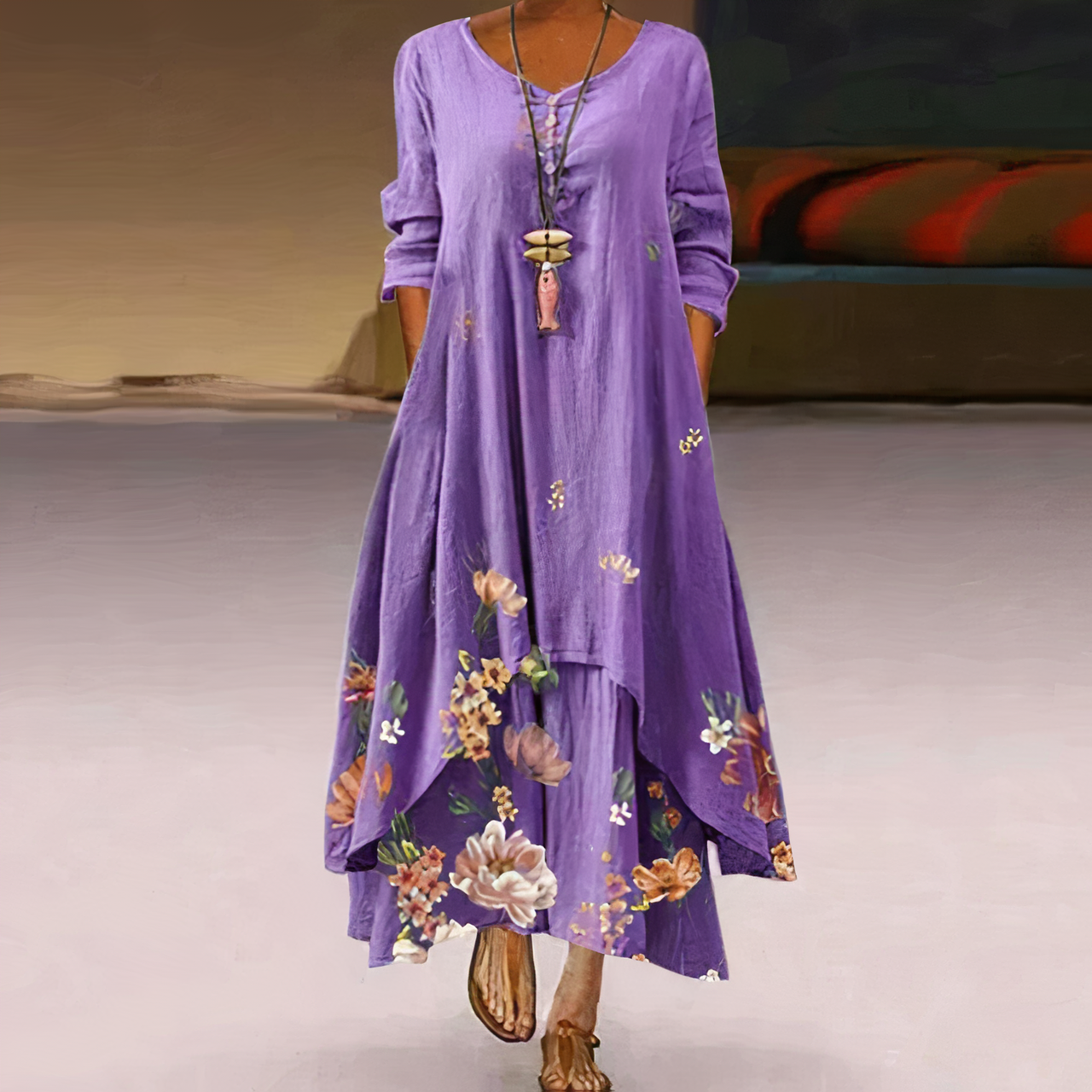 Robe élégante en coton - Durable, respirante, essentielle à la garde-robe en toute saison