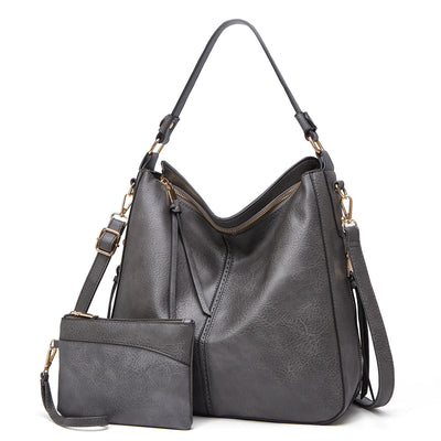 Mae - Ensemble de 2 pièces composé d'un sac à bandoulière et d'un sac à poignet en similicuir