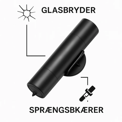 SafeKey | 2-in-1 emergency tool | Window breaker and safety cutter