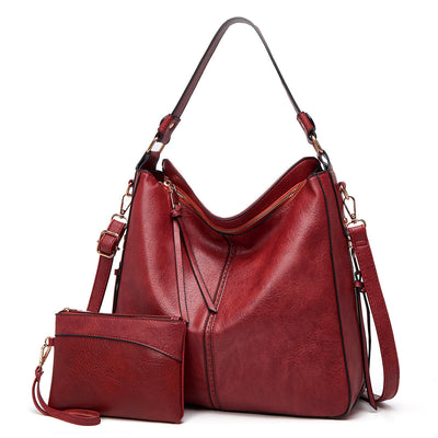 Mae - Ensemble de 2 pièces composé d'un sac à bandoulière et d'un sac à poignet en similicuir