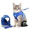 Harnais pour chat réglable, respirant et lumineux