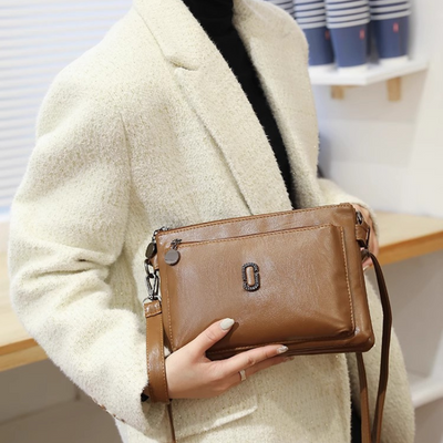Fosh | Petit sac à bandoulière en cuir pour dames | Finition en cuir de haute qualité