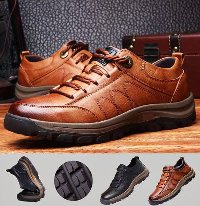 Chaussures orthopédiques en cuir faites à la main pour hommes