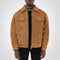RetroStreet | Veste courte en daim avec fermeture éclair