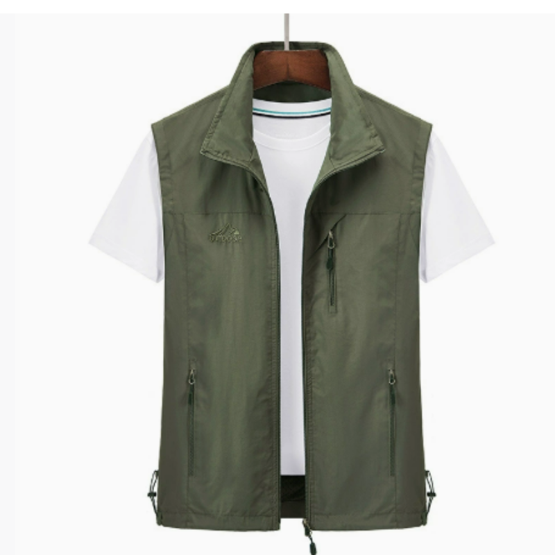 Gilet sans manches pour hommes en plein air | Fermeture éclair