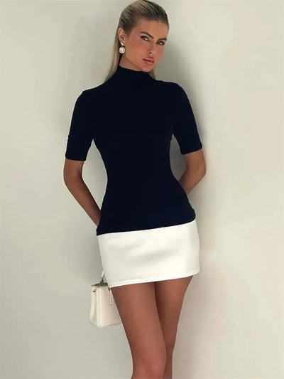 Automne - Mini robe femme ajustée Effortlessly Chic