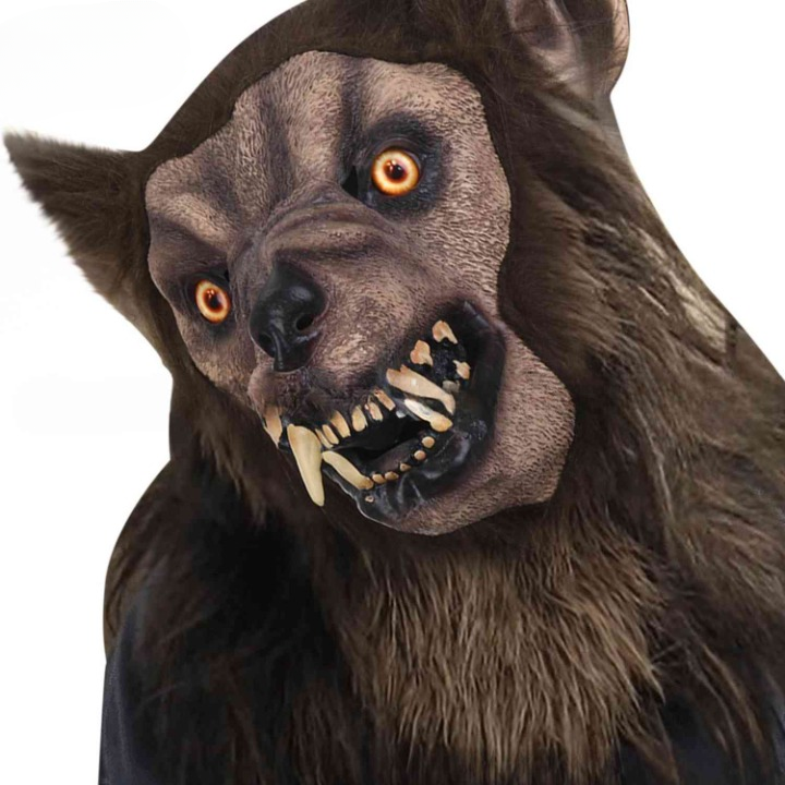 Lupinox Mask | Tête de loup en latex, lumineux et idéal pour Halloween
