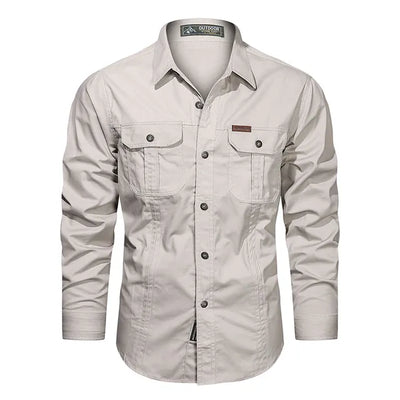 Camicia cargo versatile da uomo