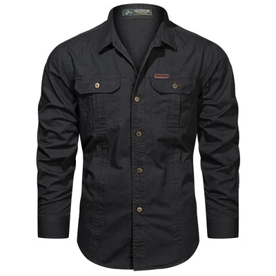 Camicia cargo versatile da uomo