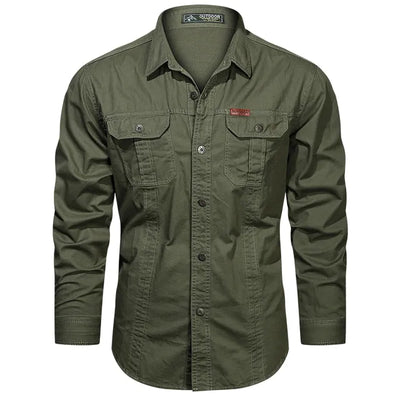 Camicia cargo versatile da uomo
