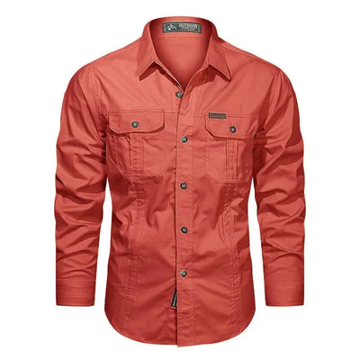 Camicia cargo versatile da uomo