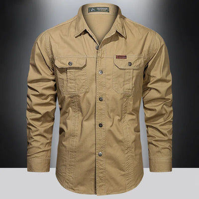 Camicia cargo versatile da uomo
