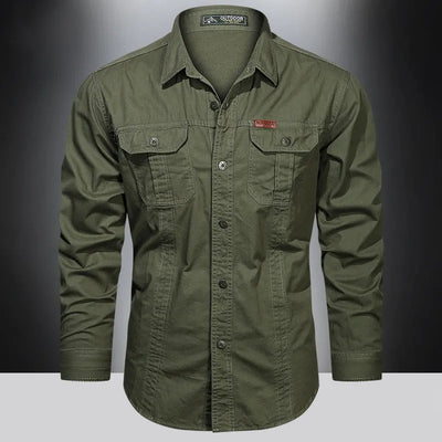 Camicia cargo versatile da uomo