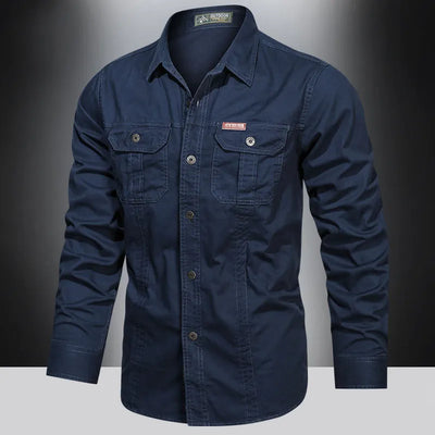 Camicia cargo versatile da uomo