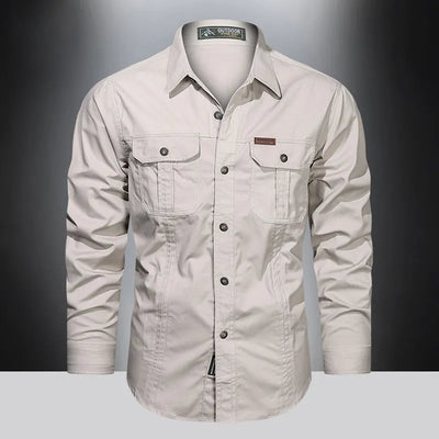 Camicia cargo versatile da uomo