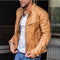Veste en cuir polyvalente et résistante aux intempéries pour hommes