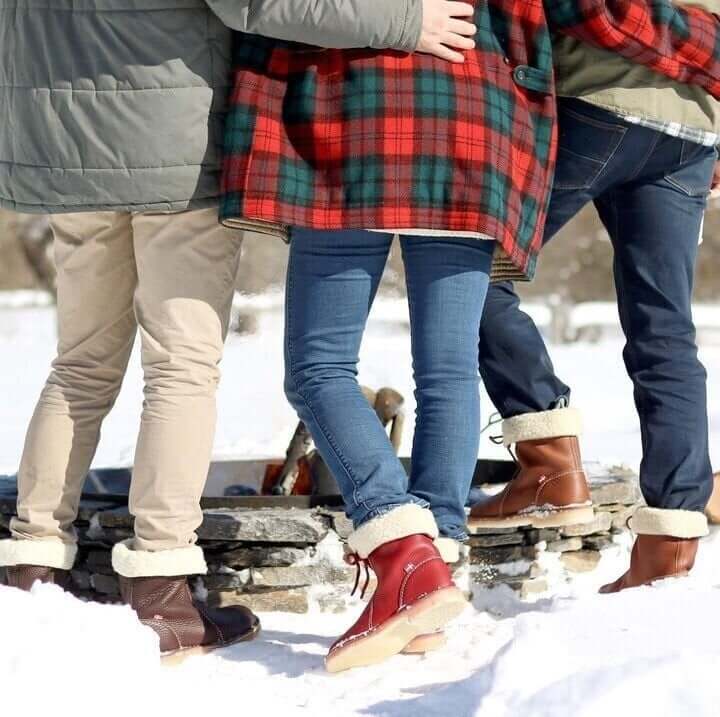 Bottes pour femmes imperméables en polaire avec doublure en laine chaude - Idéales pour l'hiver