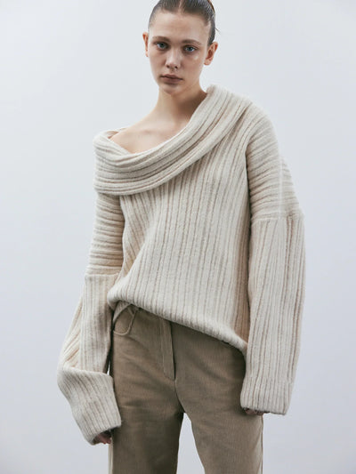 Pull oversize en tricot pour femme