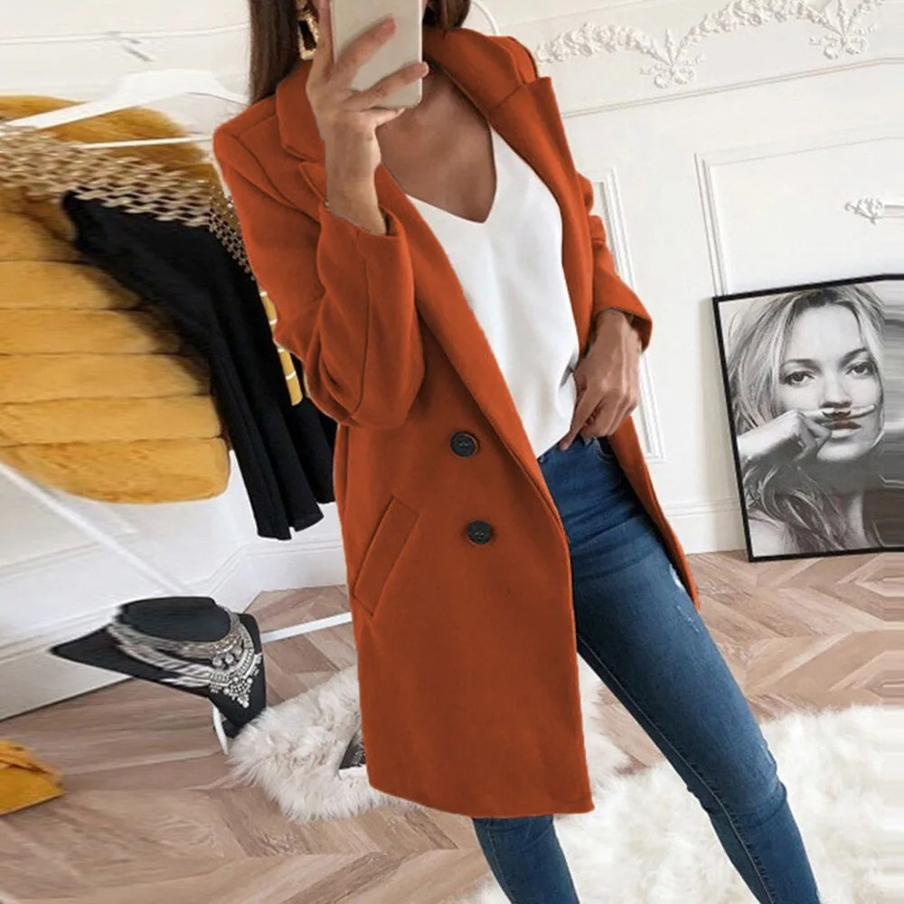 Trench-Coat Moderne Avec Coupe Slim Pour Femme