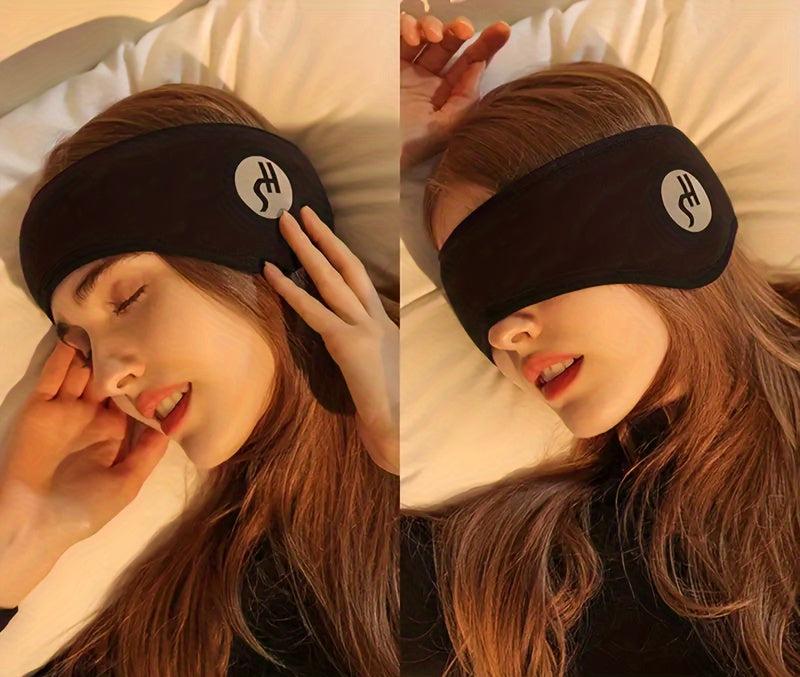 Masque de sommeil en coton avec bouchons d'oreille insonorisés et set de bouchons d'oreille